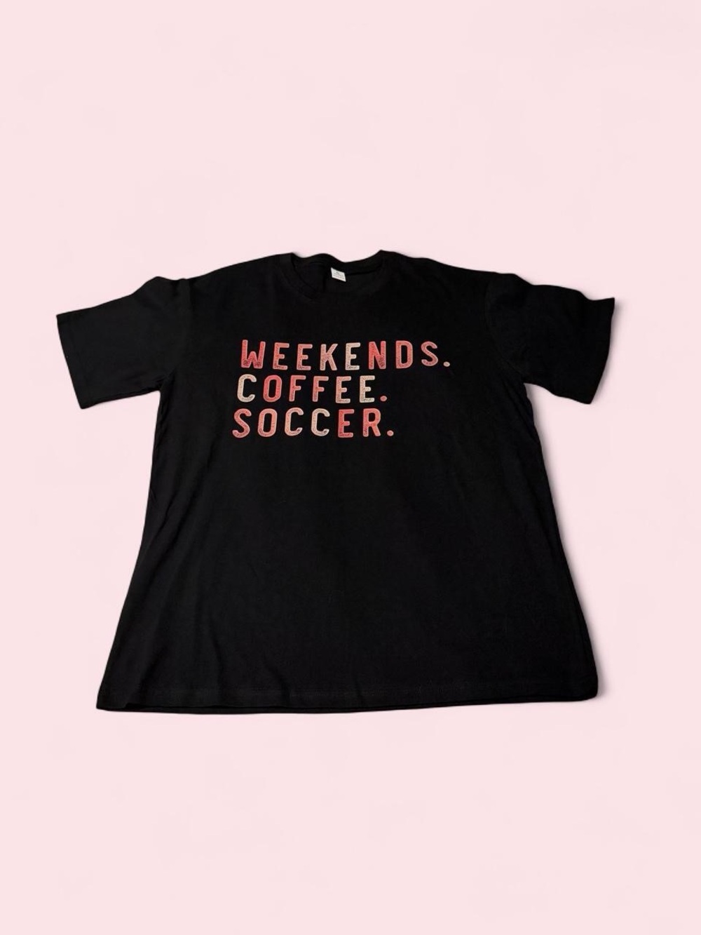 Weekends Coffee Soccer Graphic Tee - Black